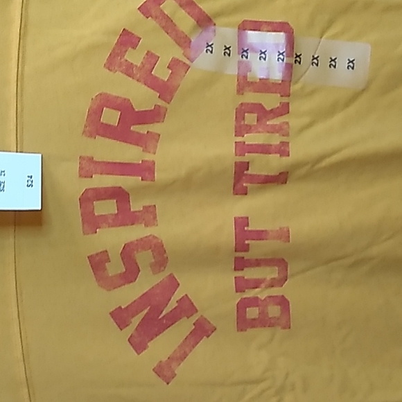 Fifth Sun Women's Crop Top 2X Yellow & Red 60% Cotton 40% Polyester - Picture 2 of 5